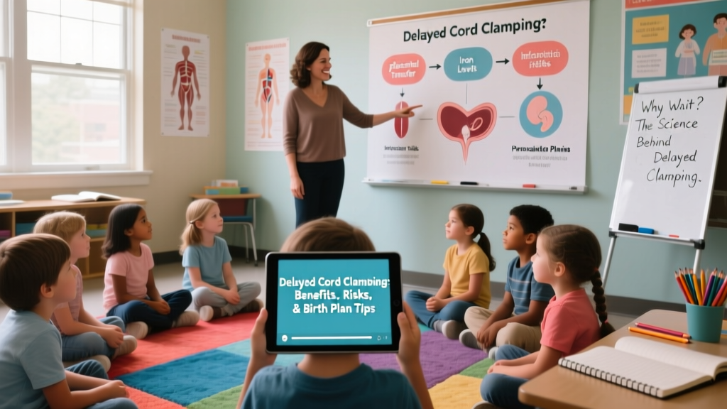 Delayed Cord Clamping: Evidence-Based Benefits, Realistic Risks, and Practical Birth Plan Tips — With Video Guidance