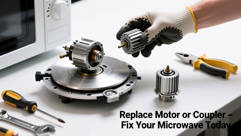 Microwave Turntable Not Spinning: Replace the Motor or Coupler