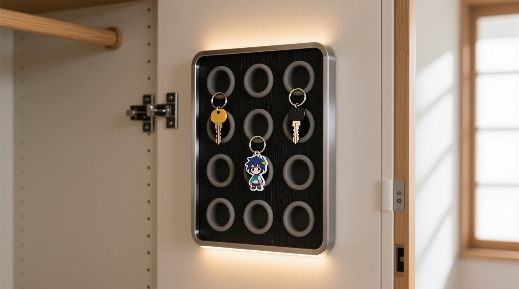 closet organization tips keychain display solutions