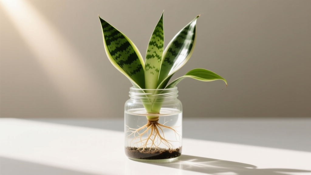 When to Plant Water-Propagated Snake Plant in Bright Light