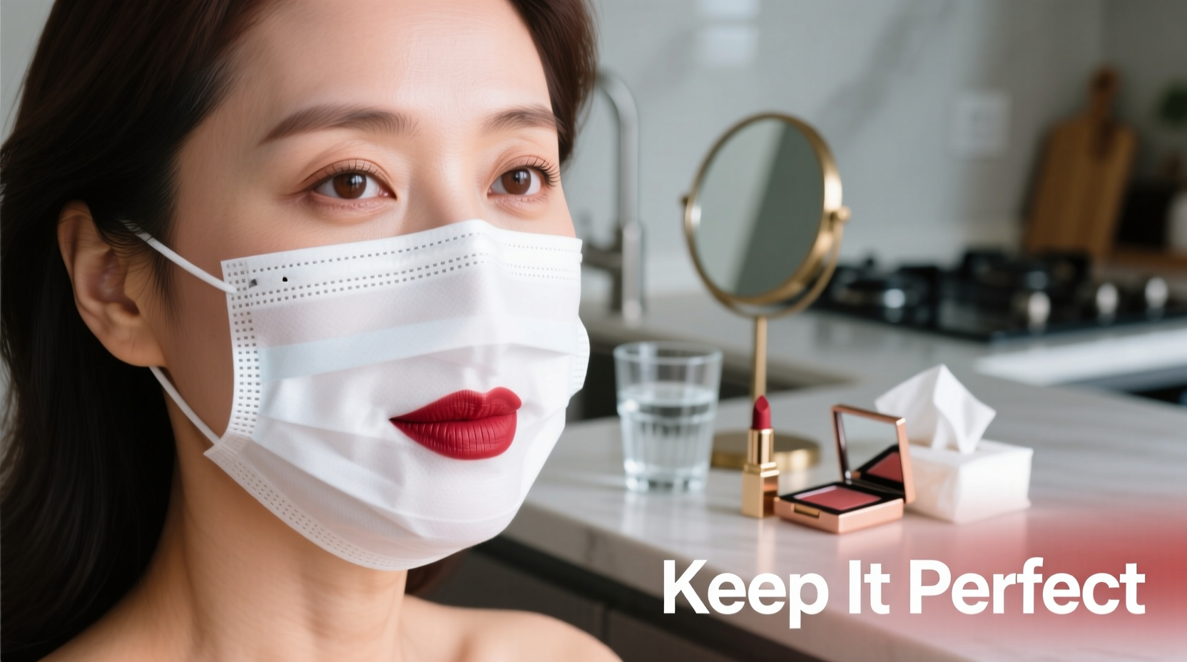 how to keep your lipstick from smudging on face masks all day