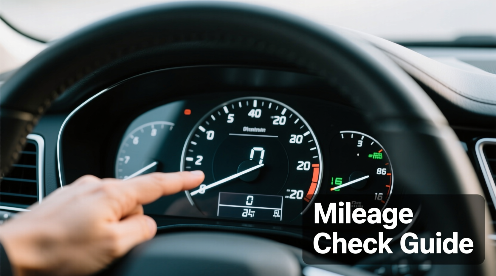 how do you check the mileage on a car