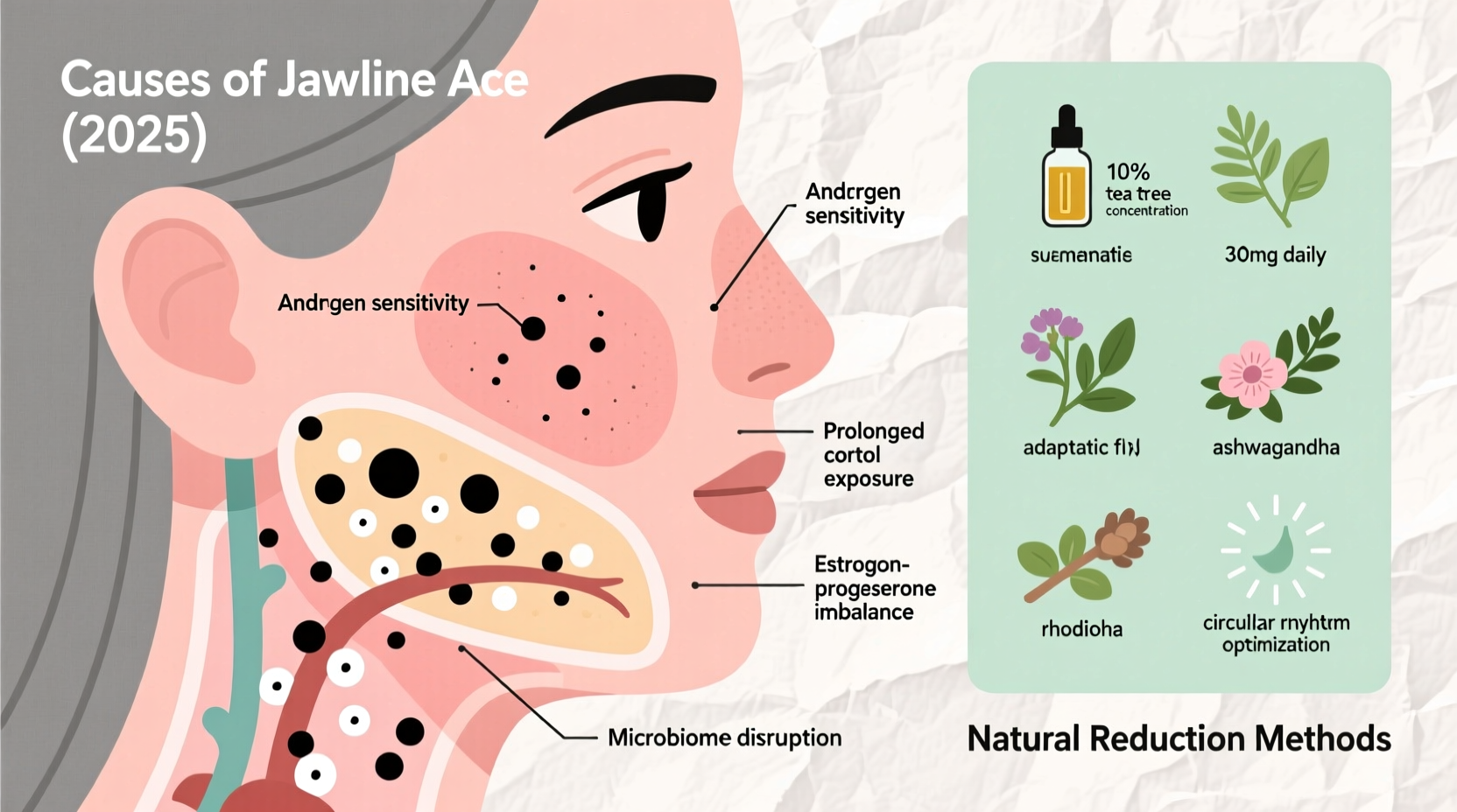 acne on jawline causes and natural ways to reduce breakouts in 2025