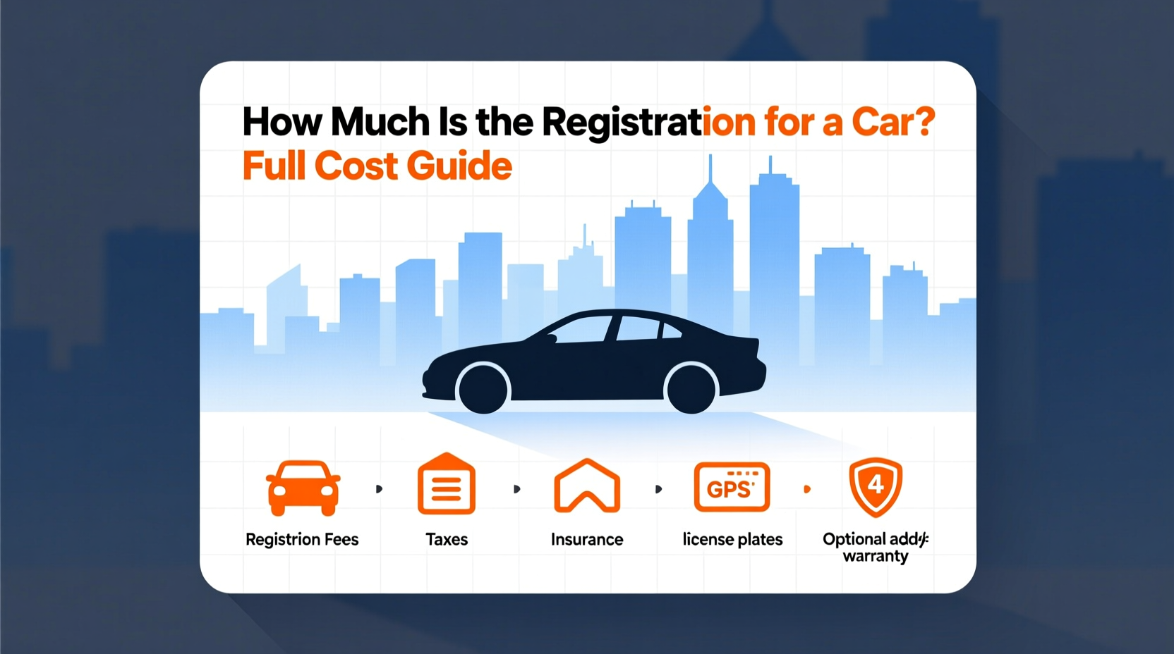 how much is the registration for a car