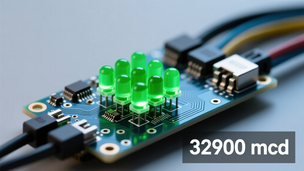 Green LEDs Deliver Up To 32,900 mcd: Luminance Breakthroughs, Real-World Performance, and Engineering Implications