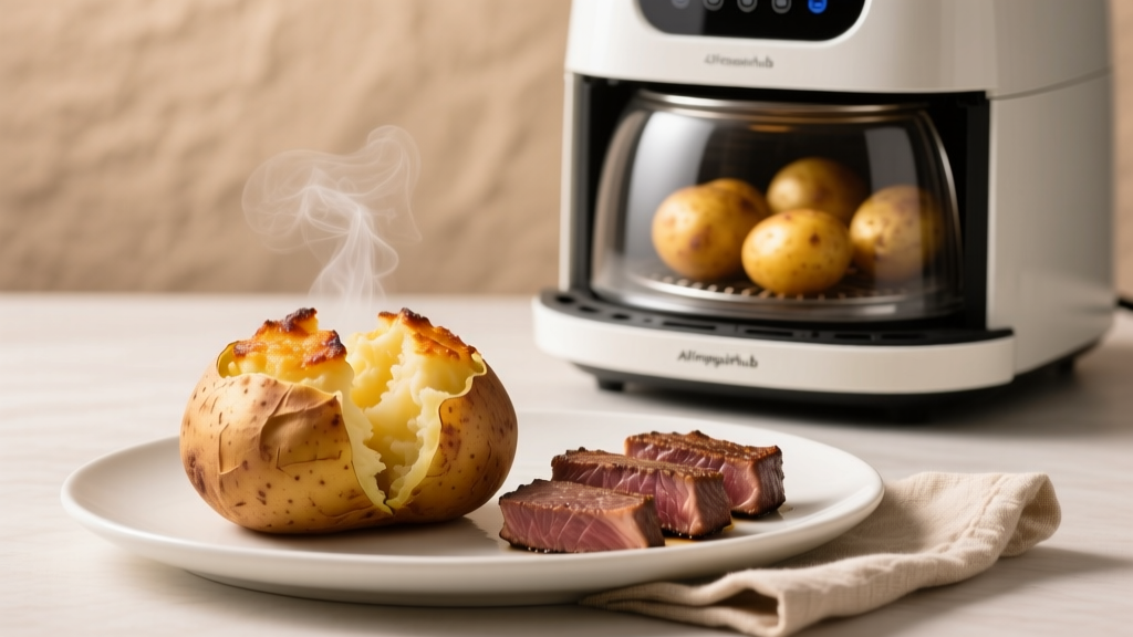 Air Fryer Omaha Steaks Baked Potatoes: Crispy & Perfect