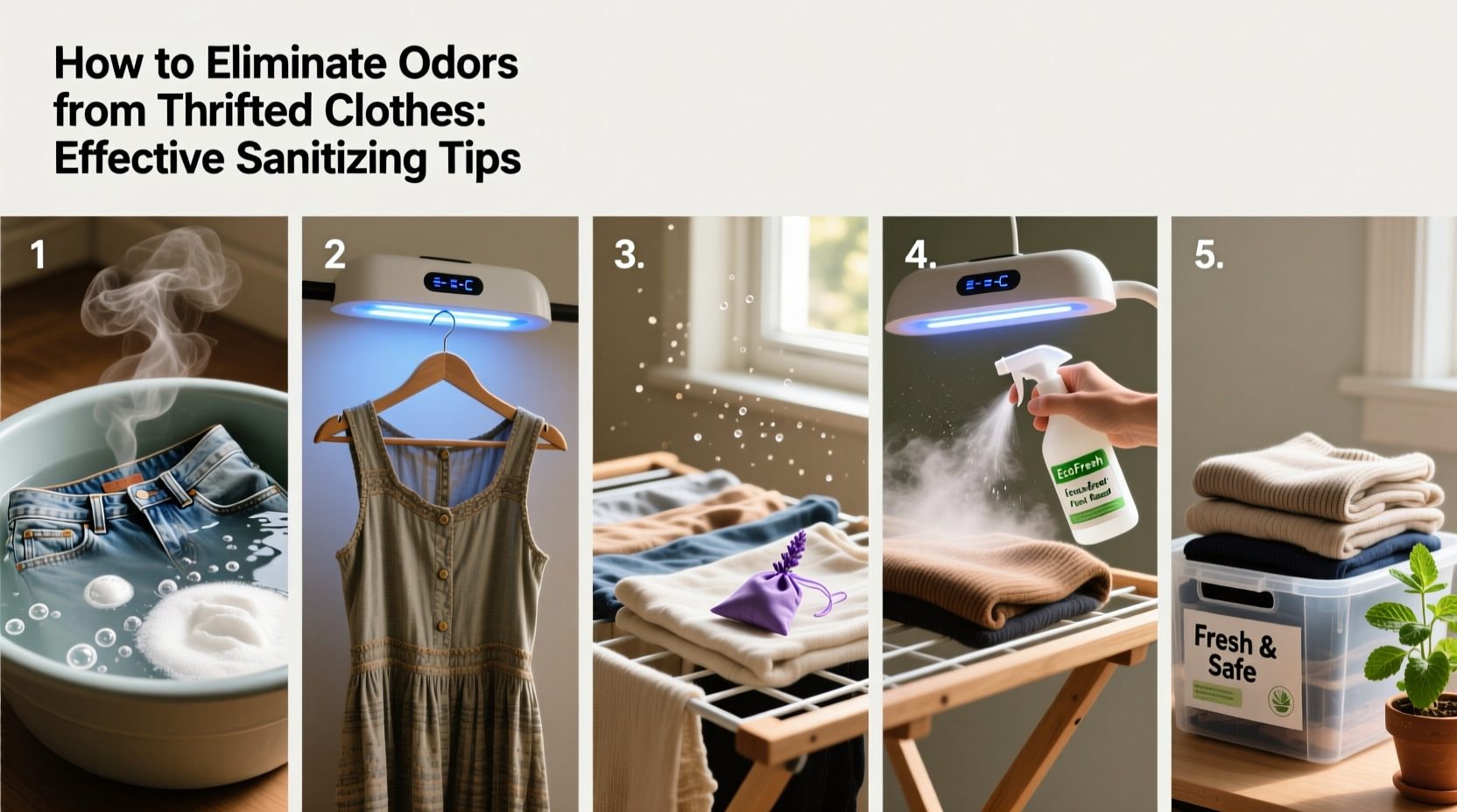 how to get smell out of thrifted clothes effective sanitizing tips