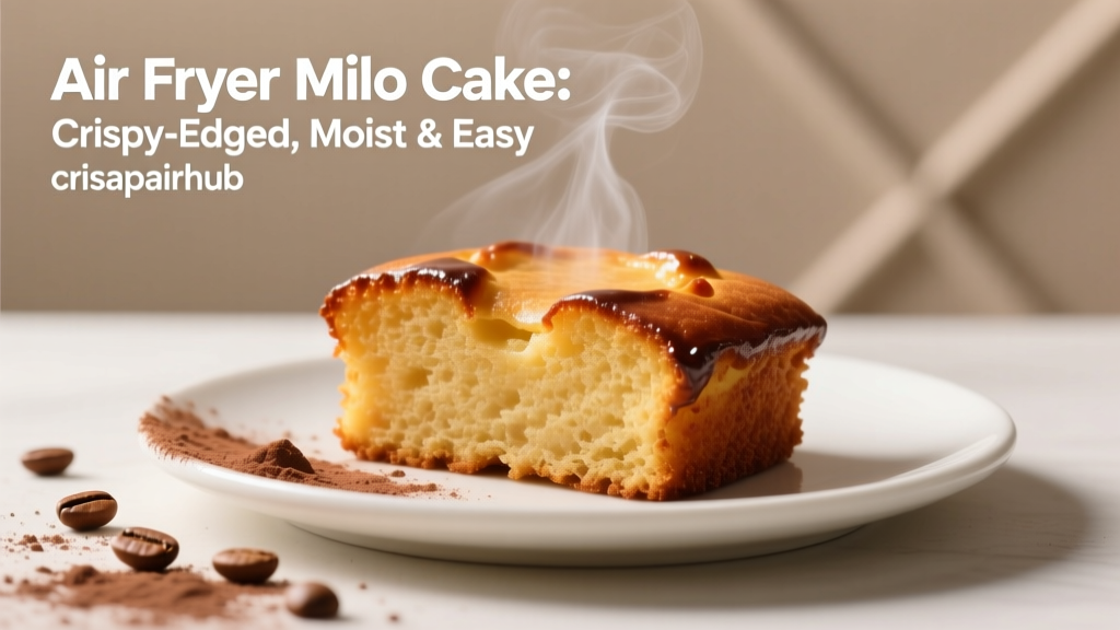Air Fryer Milo Cake: Crispy-Edged, Moist & Easy