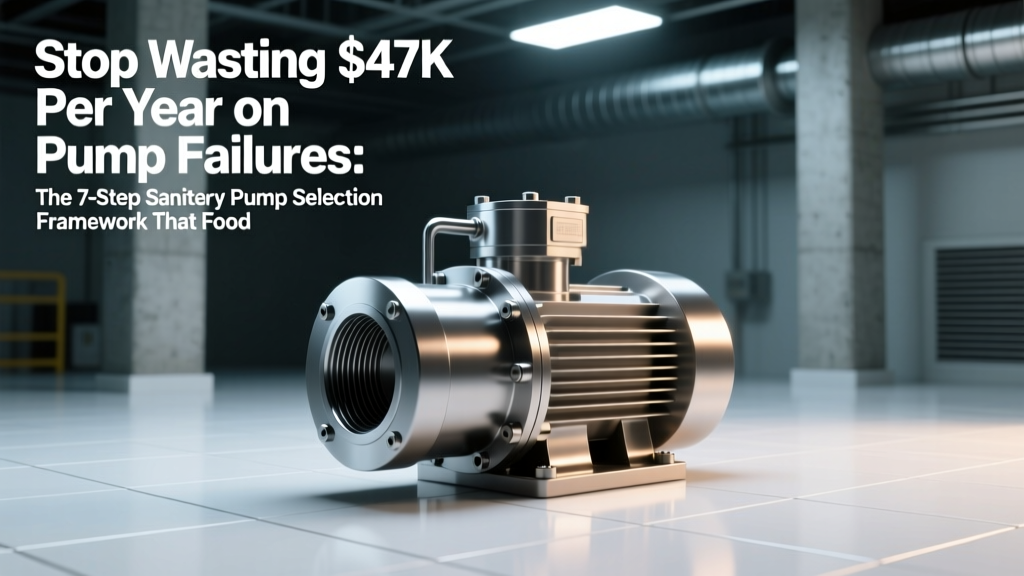 Sanitary Pump Selection: 7-Step Framework for Food & Pharma