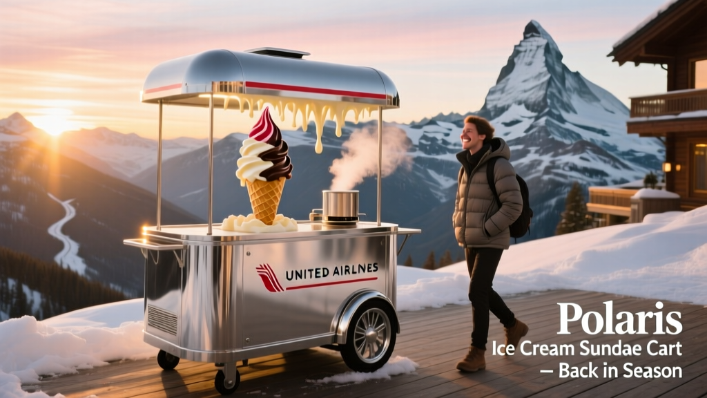 United Airlines Polaris Ice Cream Sundae Cart Is Back: A Deep Dive into the Luxury In-Flight Dessert Experience