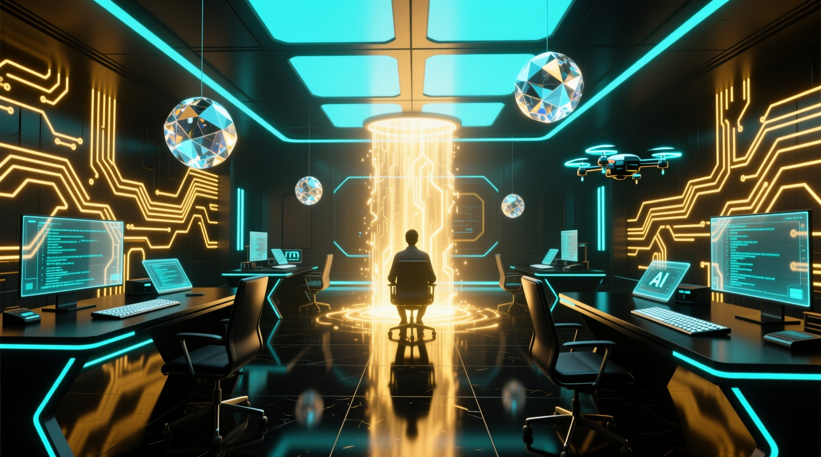the insanely outfitted awesomely iluminated workspace