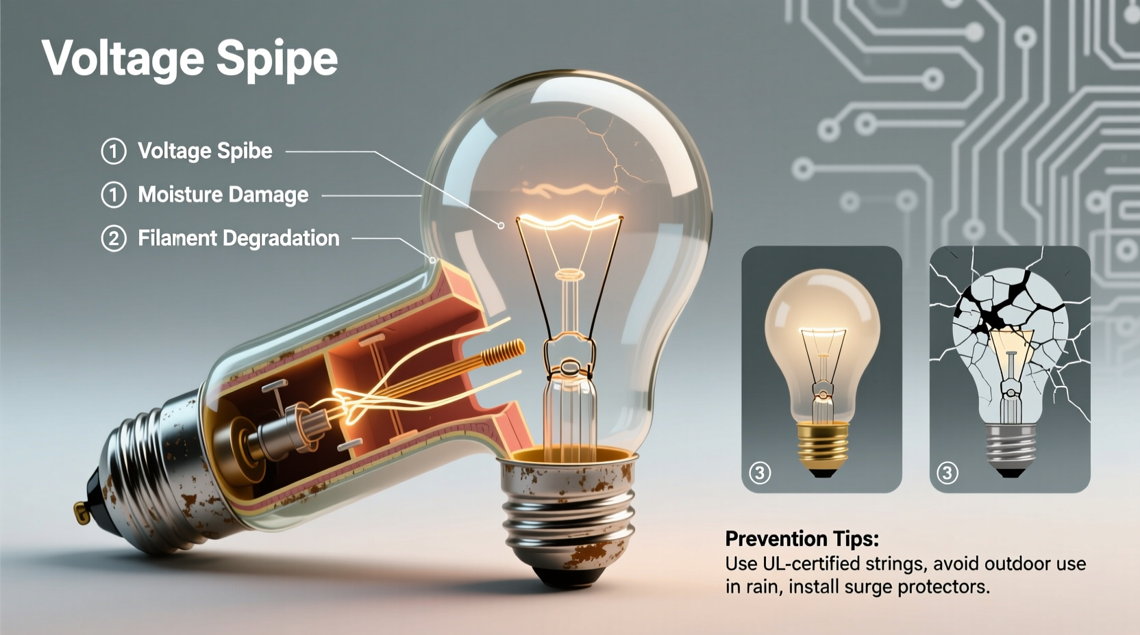 what causes some christmas bulbs to burn out faster than others and how to prevent it