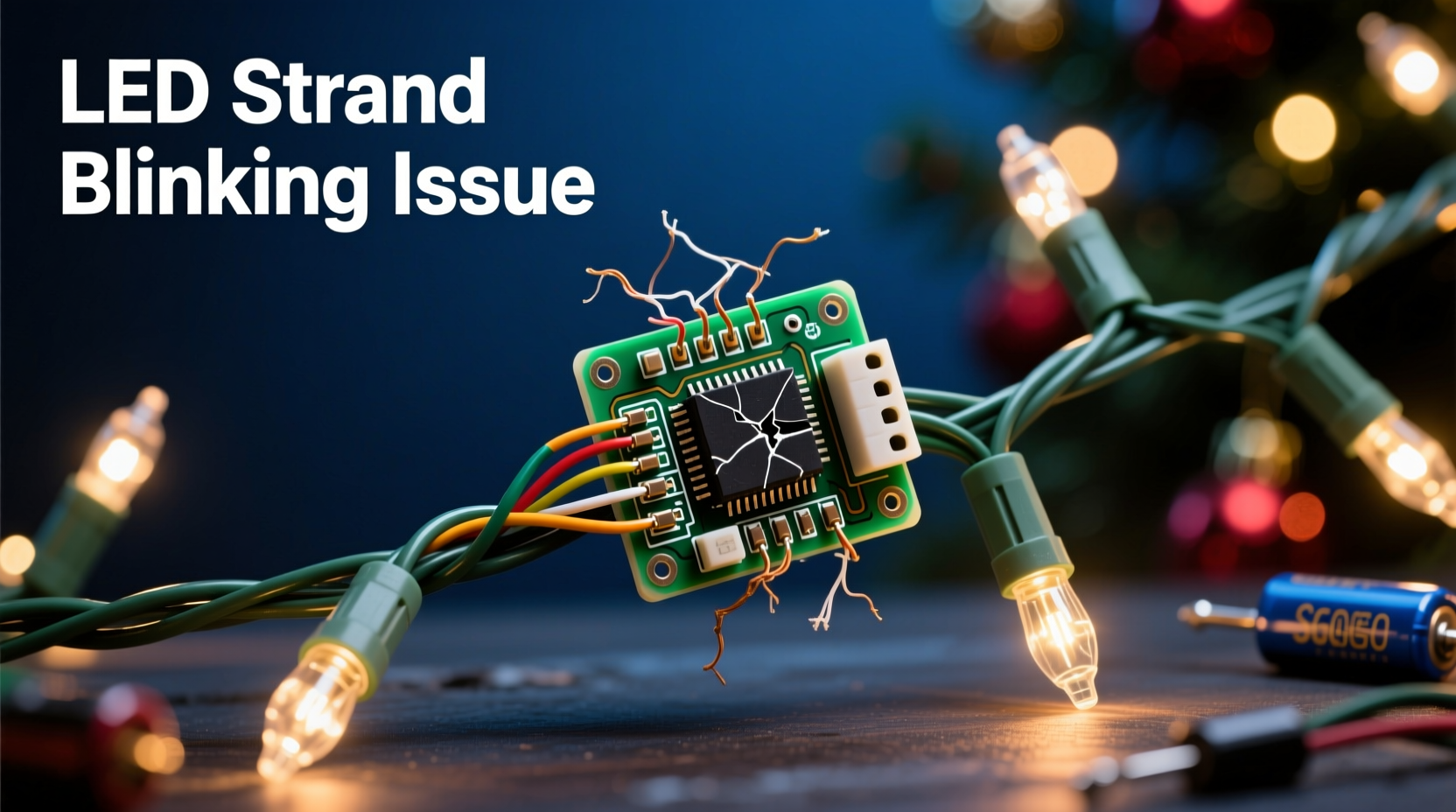 why does my led christmas light strand blink unexpectedly fixing faulty controllers