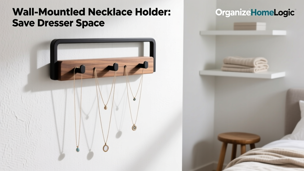 Wall-Mounted Necklace Holder: Save Dresser Space