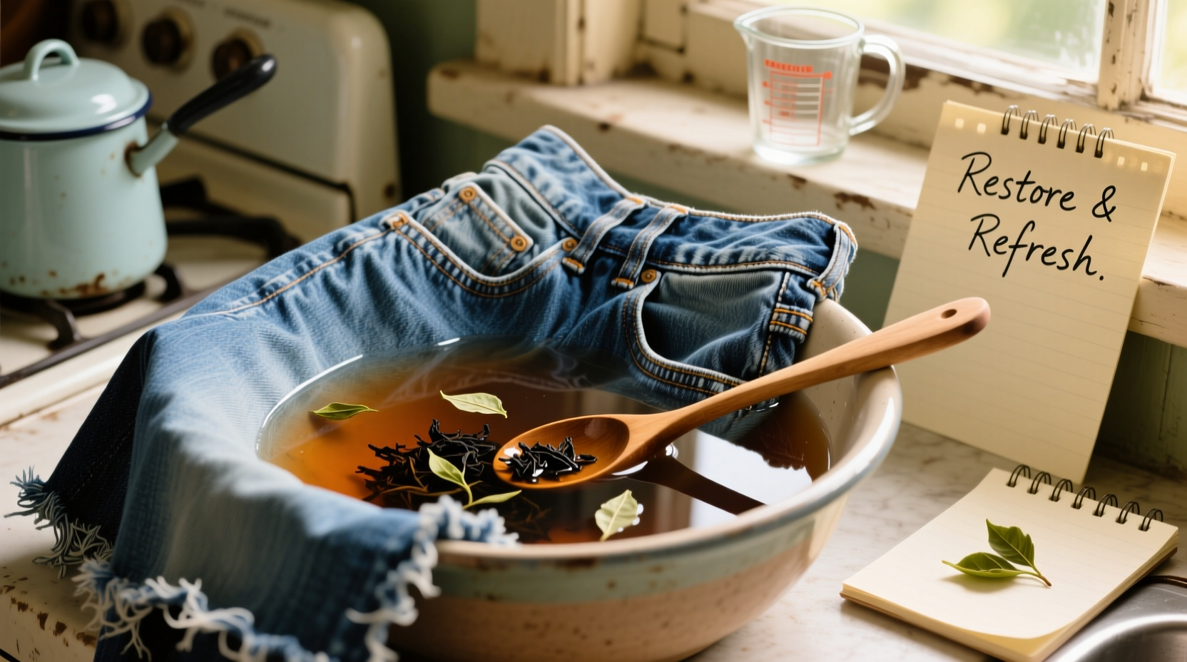 how to restore faded denim without dye