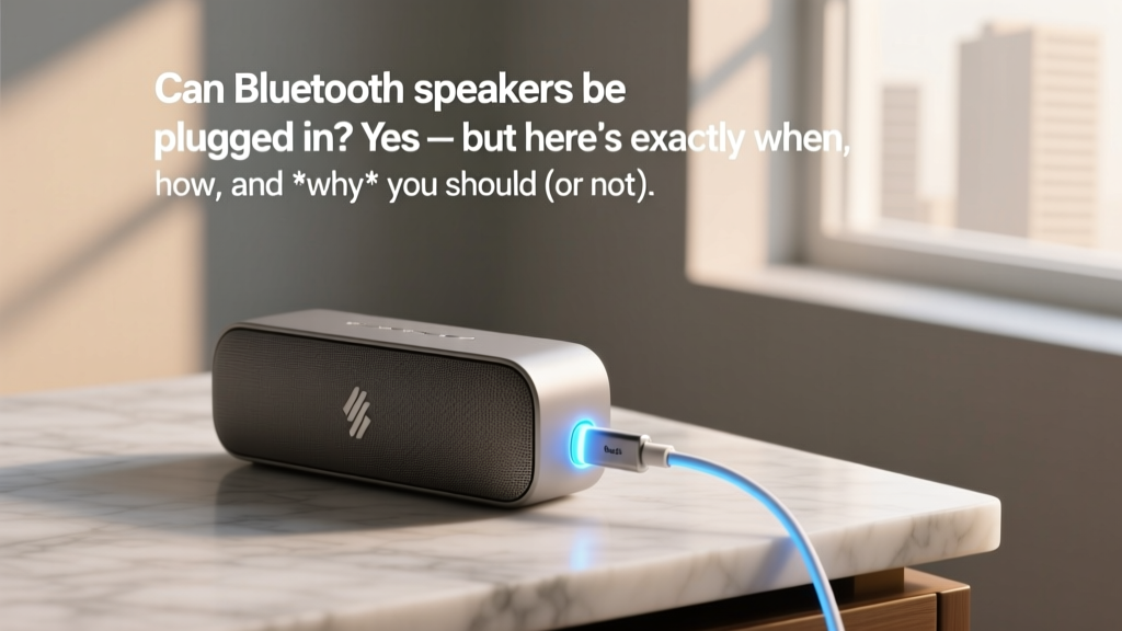 Bluetooth Speakers Plugged In: When & Why (2026)