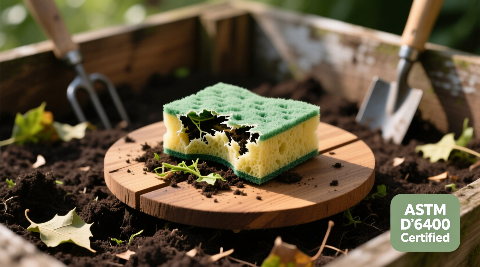 compostable vs recycled sponges which breaks down faster