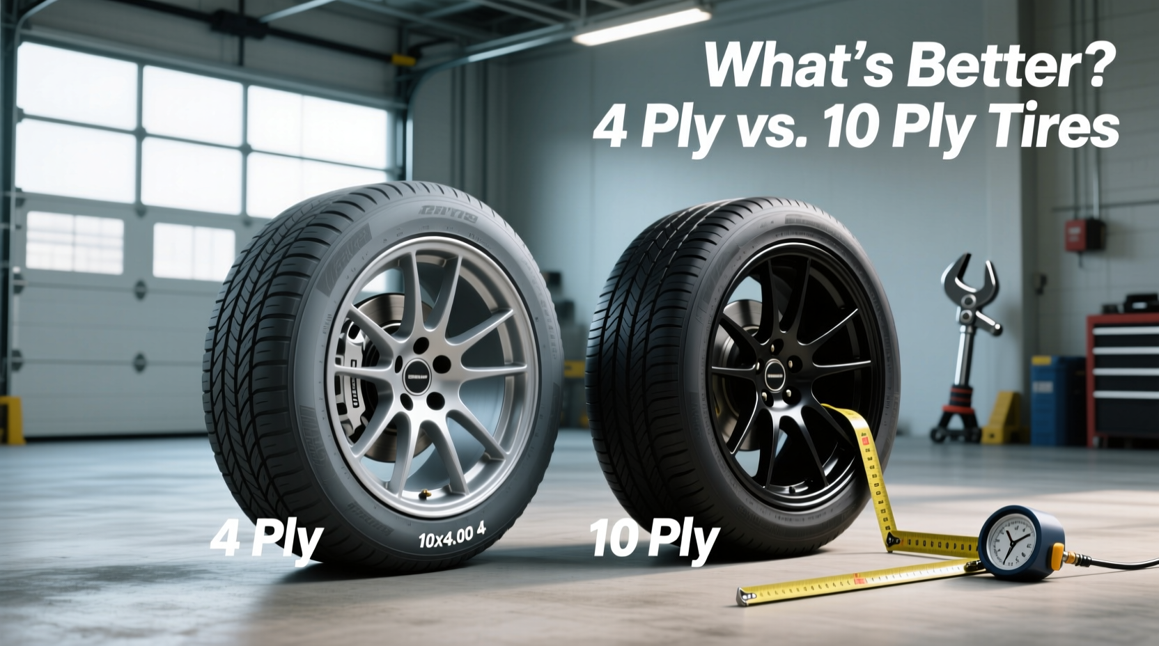 How to Choose Rubber Tires 10x4.00 4, What Is Better, 4 Ply or 10 Ply Tires?