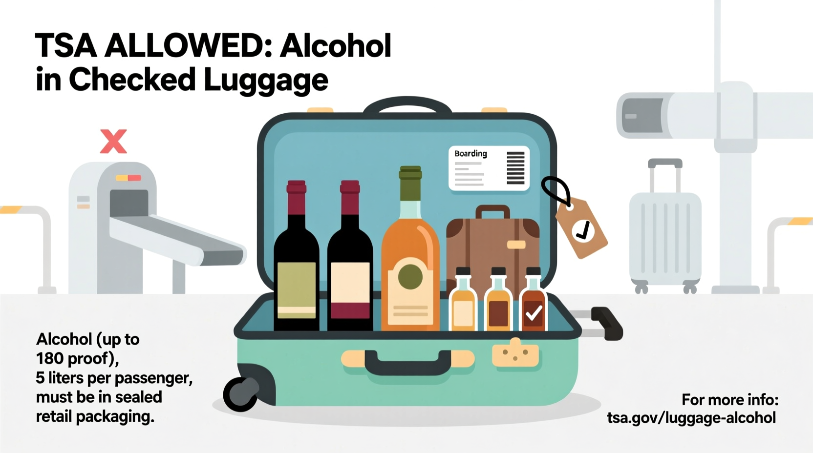 Can You Bring Alcohol On A Plane In Checked Luggage What TSA Allows