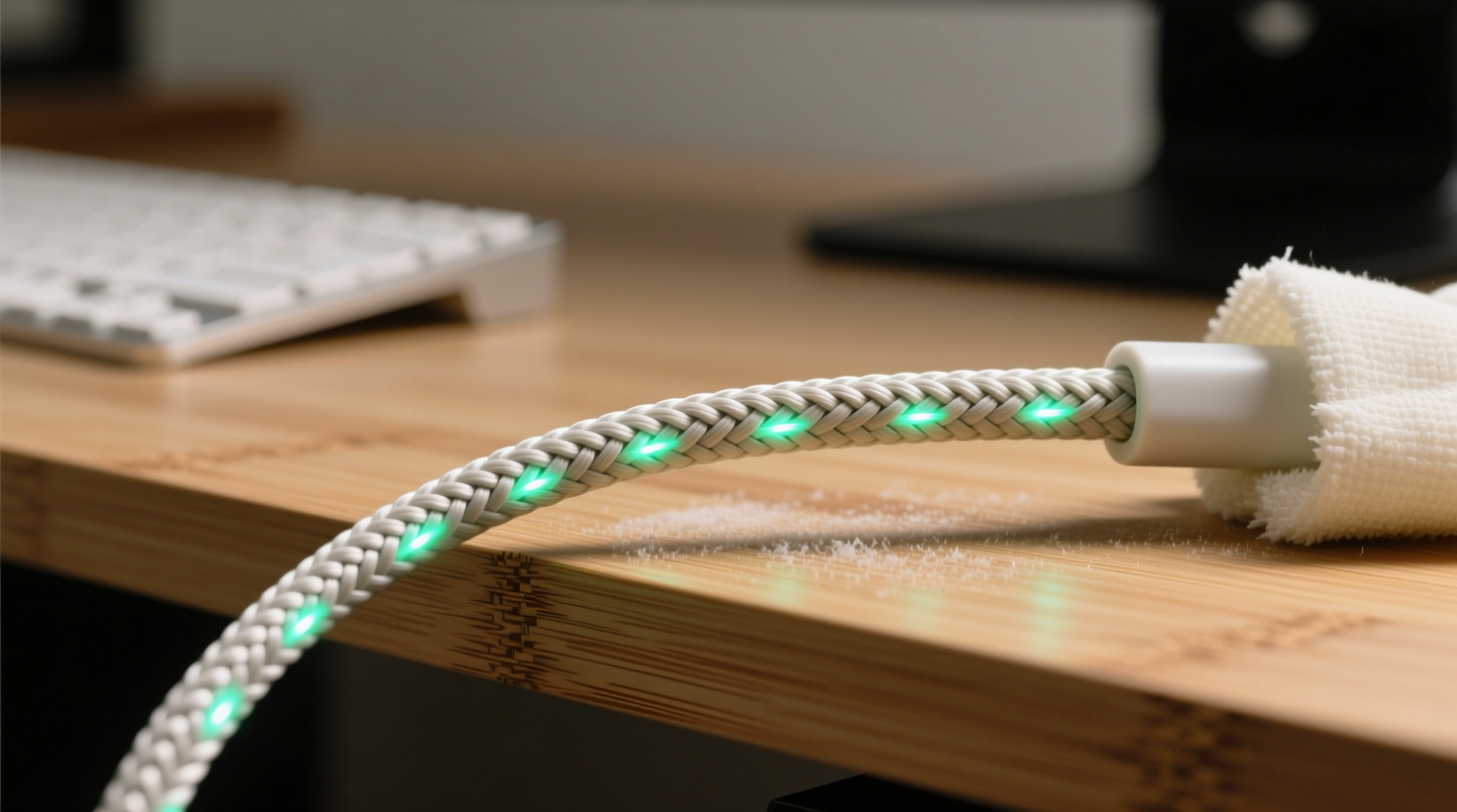 eco friendly cleaning for rgb keyboard cables