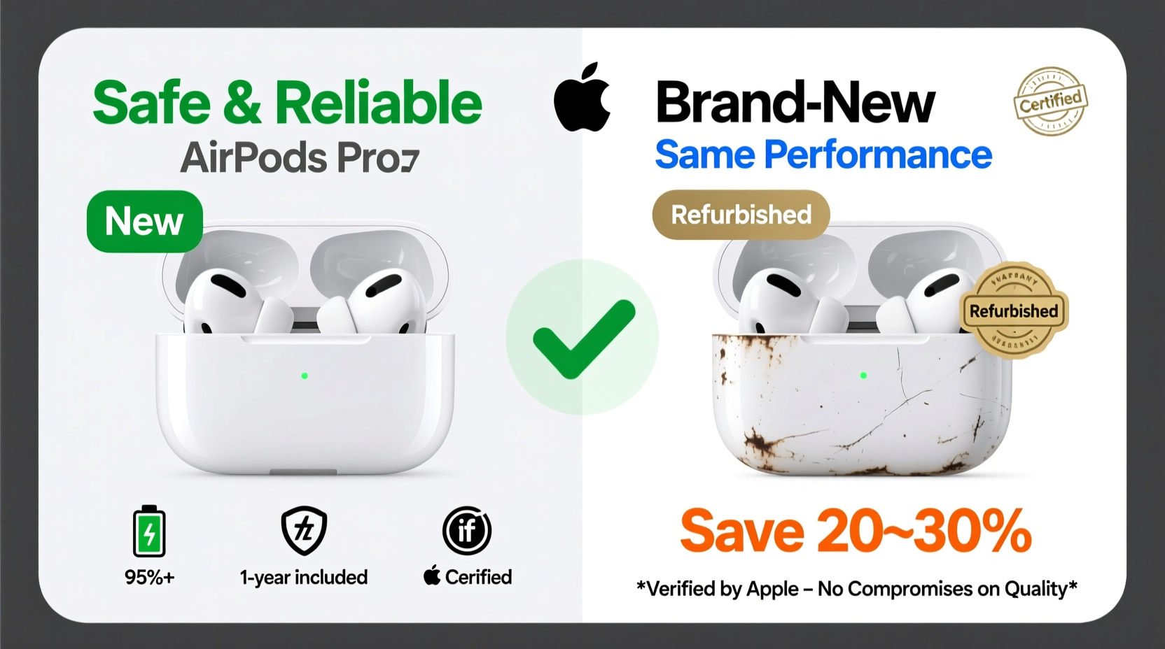 is buying refurbished airpods pro safe or should you stick with brand new