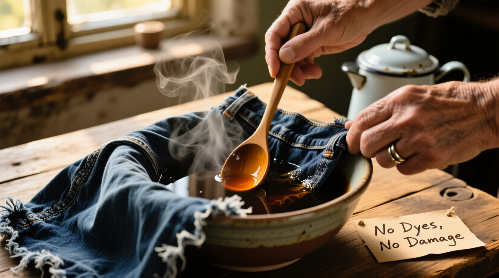 how to revive faded denim naturally
