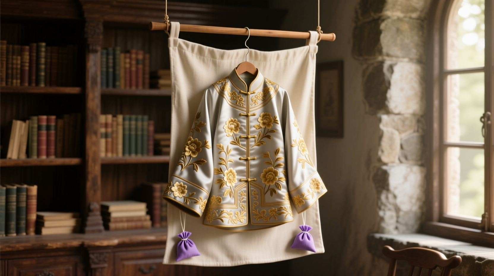 closet organization tips for embroidery jackets