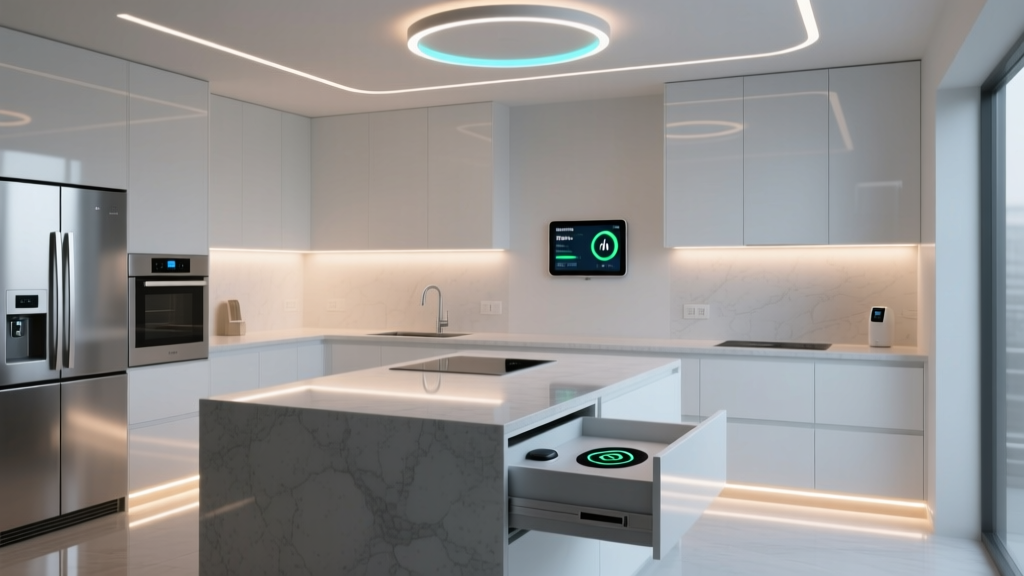 Smart Kitchen Design: Blending Appliances, Lighting & Controls with Modern Aesthetics