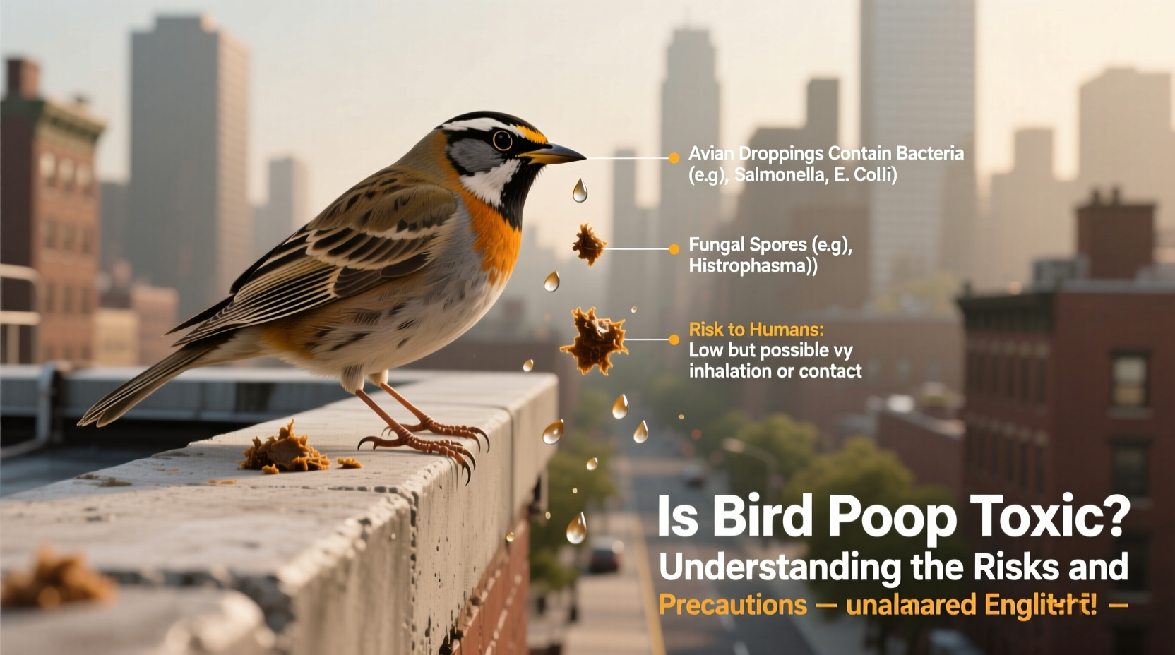 is bird poop toxic