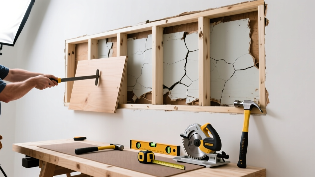 How to Replace a Bowing Wall’s Damaged Stud or Sheathing