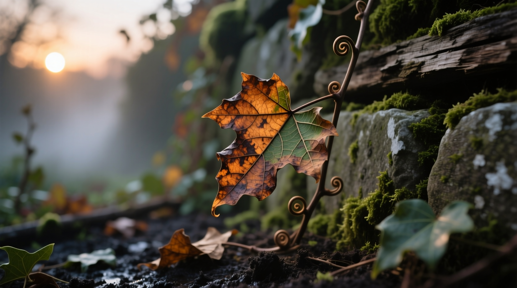 ivy leaves dry and crispy
