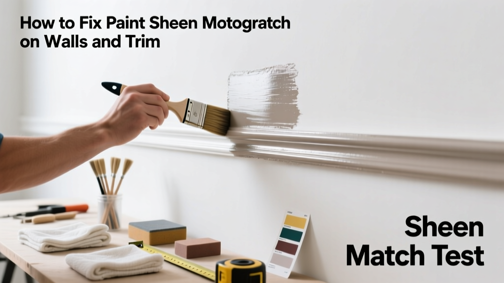 How to Fix Paint Sheen Mismatch on Walls and Trim