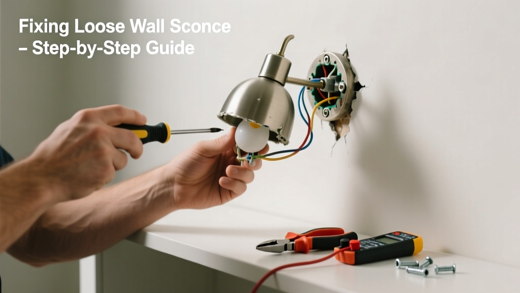Fix a Loose Wall Sconce That’s Not Working Properly