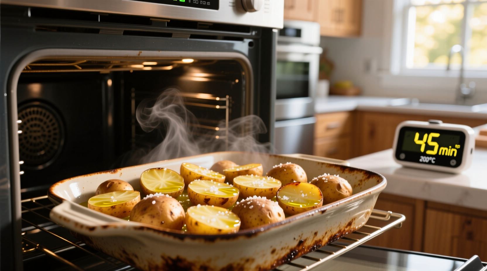 how long cook potatoes in oven