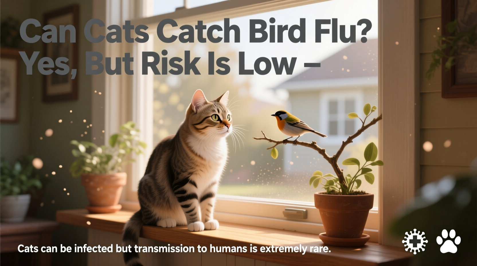 can cats catch bird flu