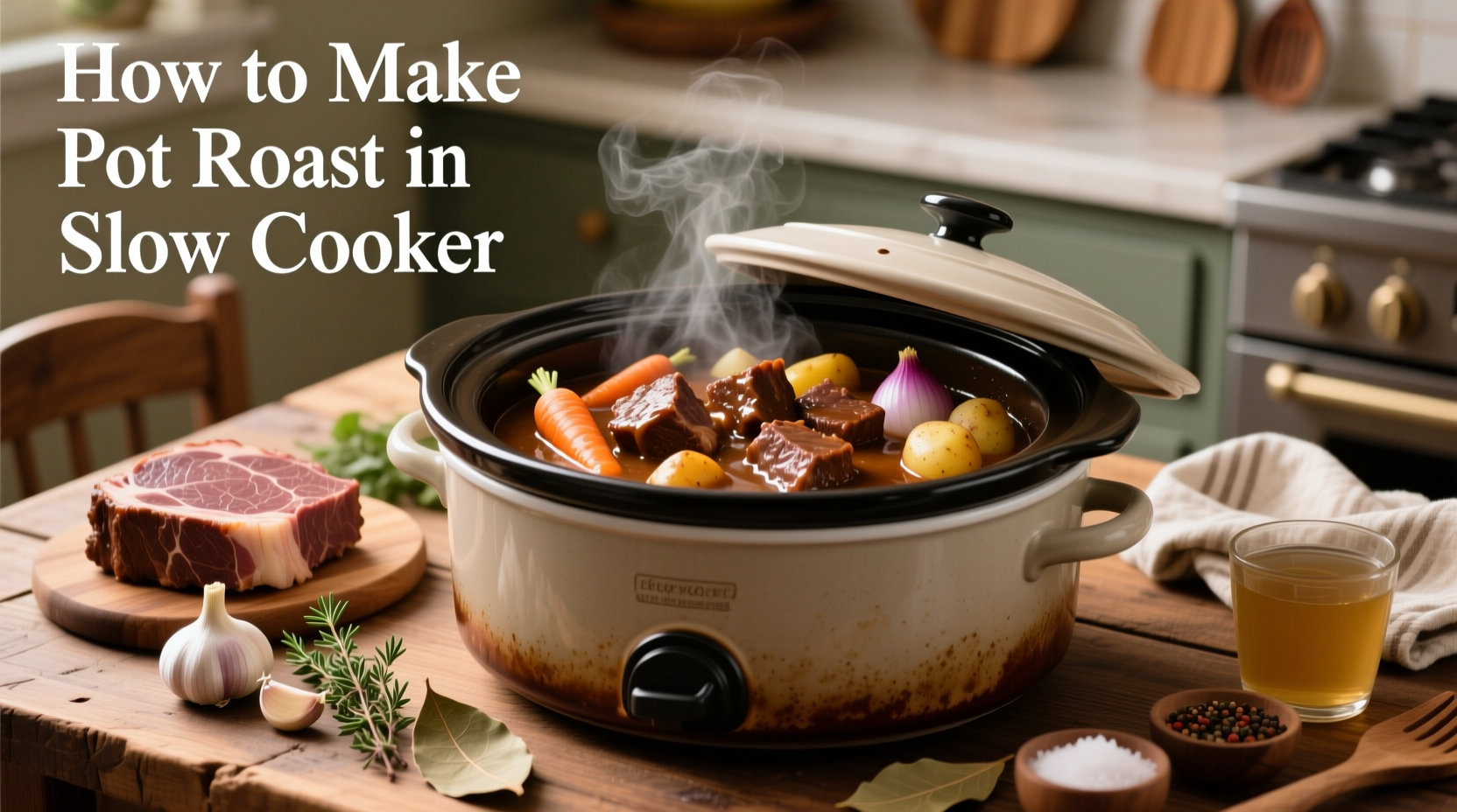 how to make pot roast in slow cooker