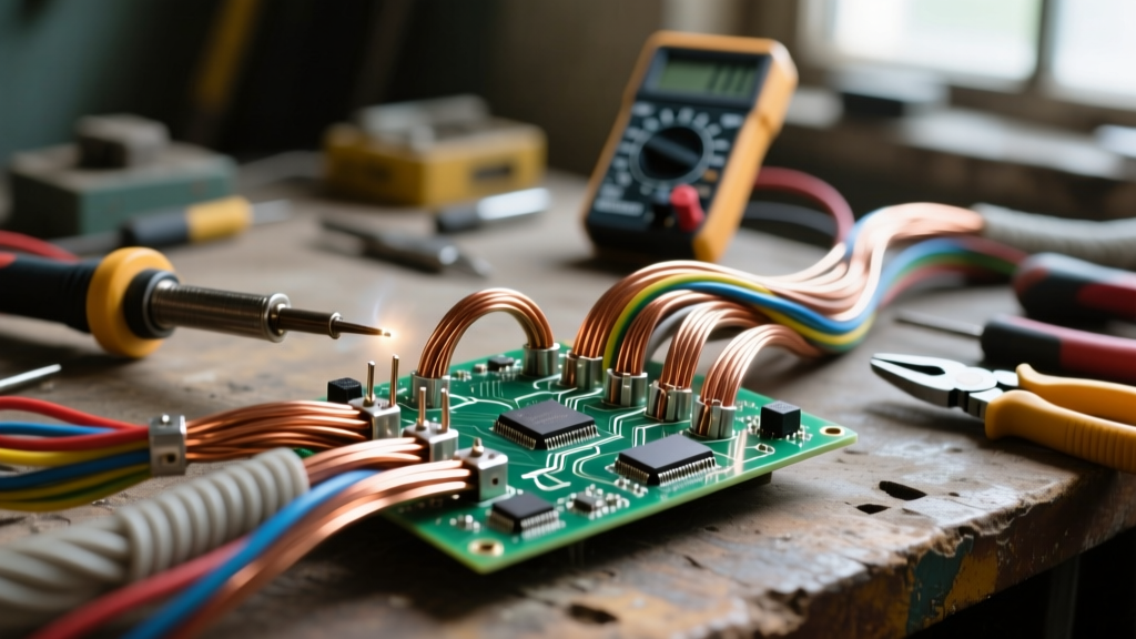 Understanding the Flow of Electric Charge in Real-World Wiring