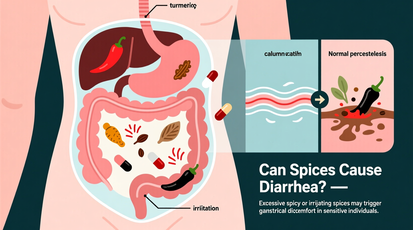 can spices cause diarrhea