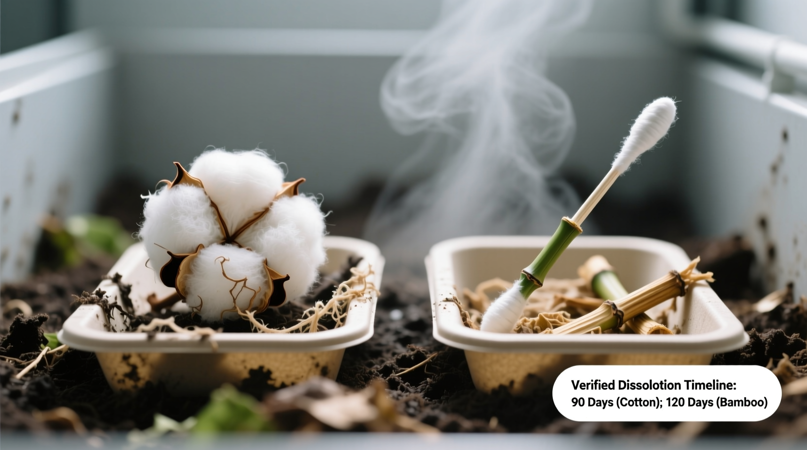 compostable swabs cotton vs bamboo dissolution