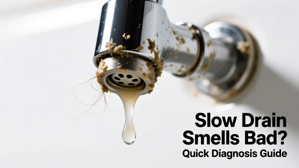 Slow Drain Smells Bad: Quick Diagnosis Guide