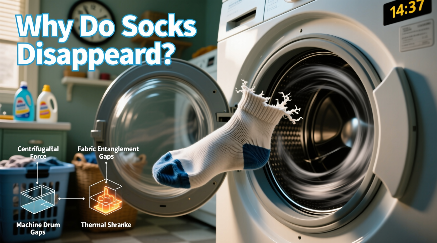 why do my socks always disappear in the laundry science explains