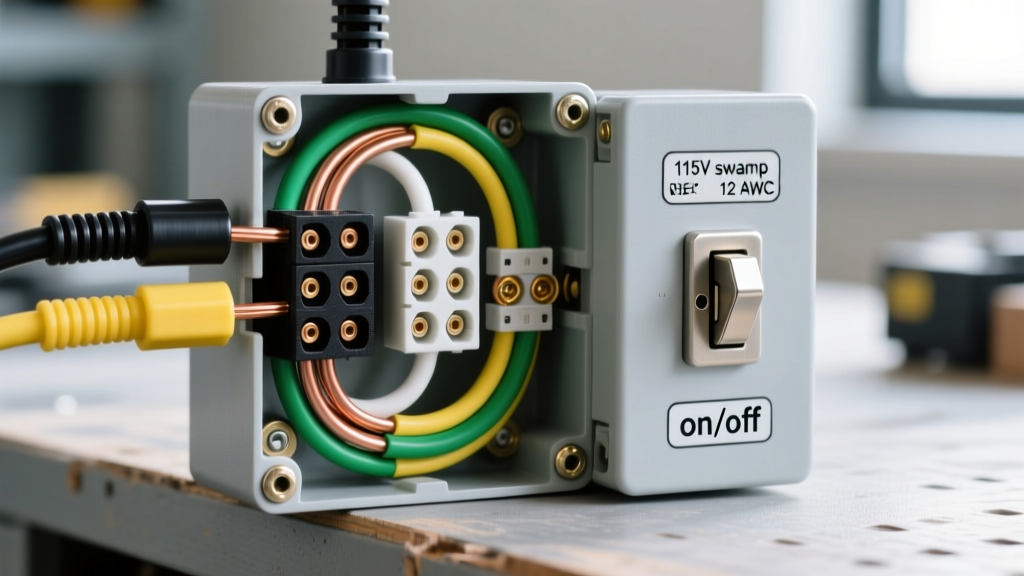 115v Swamp Cooler Electrical Plug Junction Box Wiring Diagram & Setup