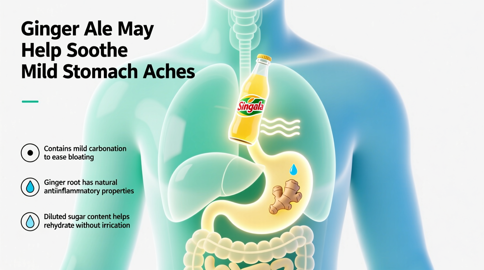 Ginger Ale bei Magenschmerzen: Wirkung & Grenzen