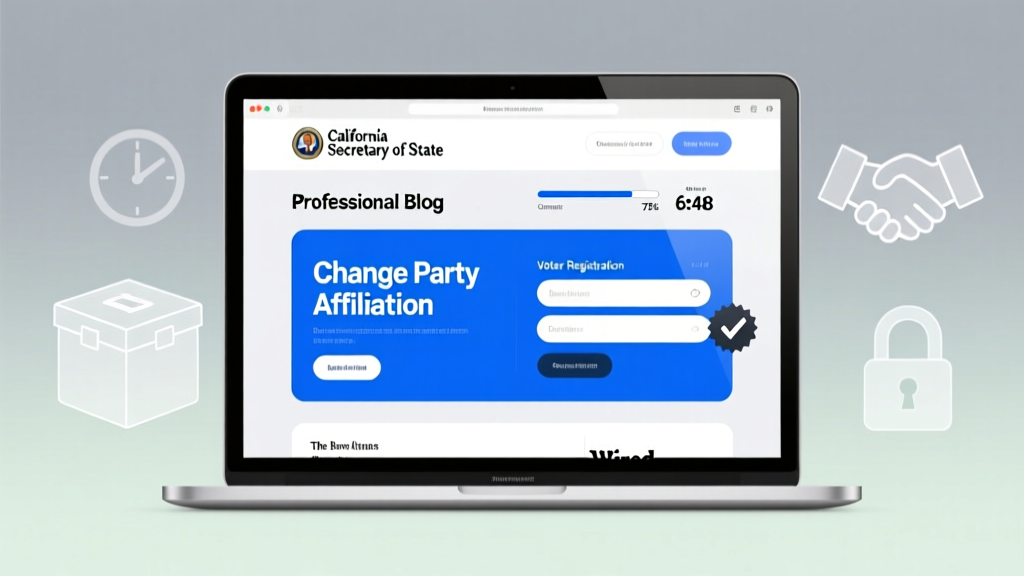 Change Political Party Online California (2026)