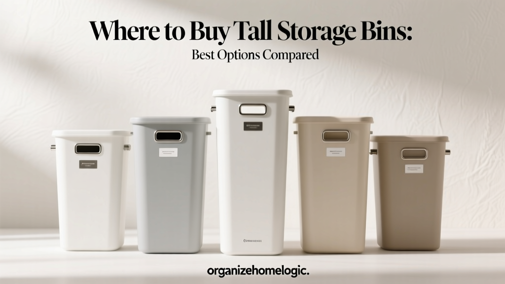 Where to Buy Tall Storage Bins: Best Options Compared