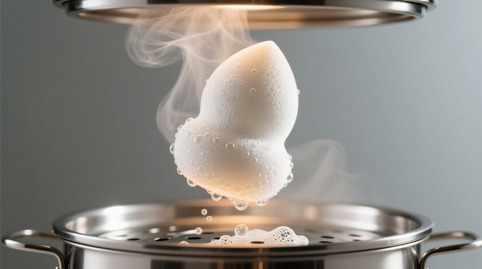 steam disinfect makeup sponges safely