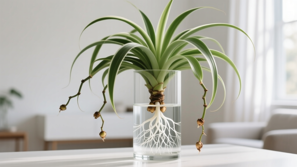 Spider Plant Propagation in Water: No Rot, 100% Success