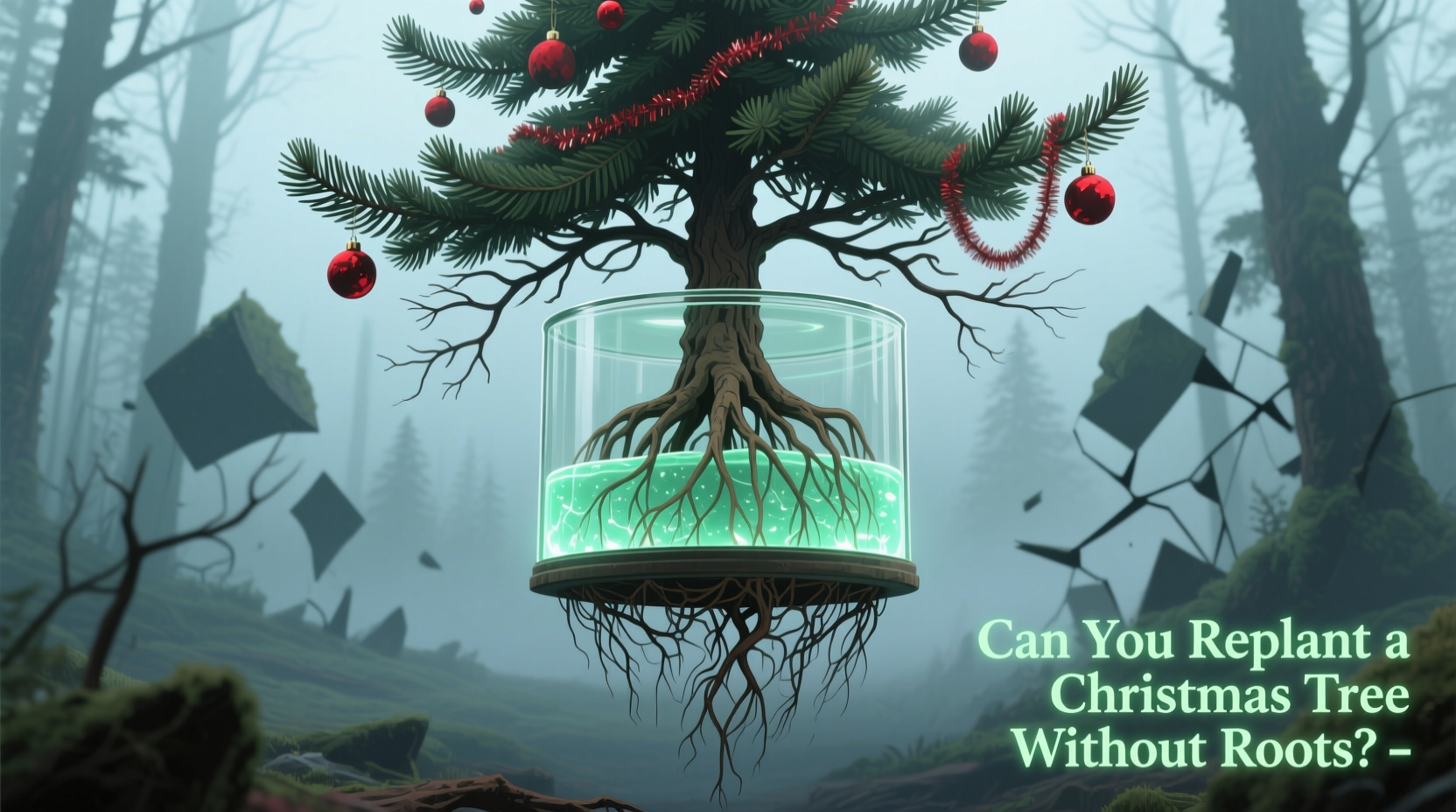 can you replant a christmas tree without roots