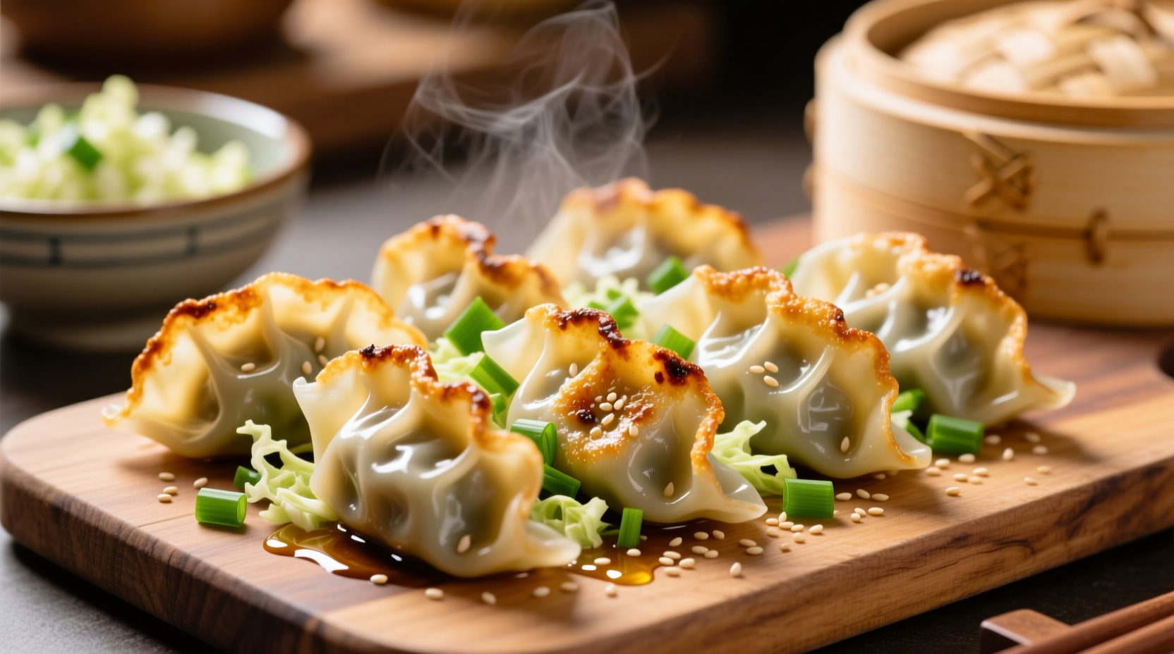 how to make pan fried vegetable dumplings