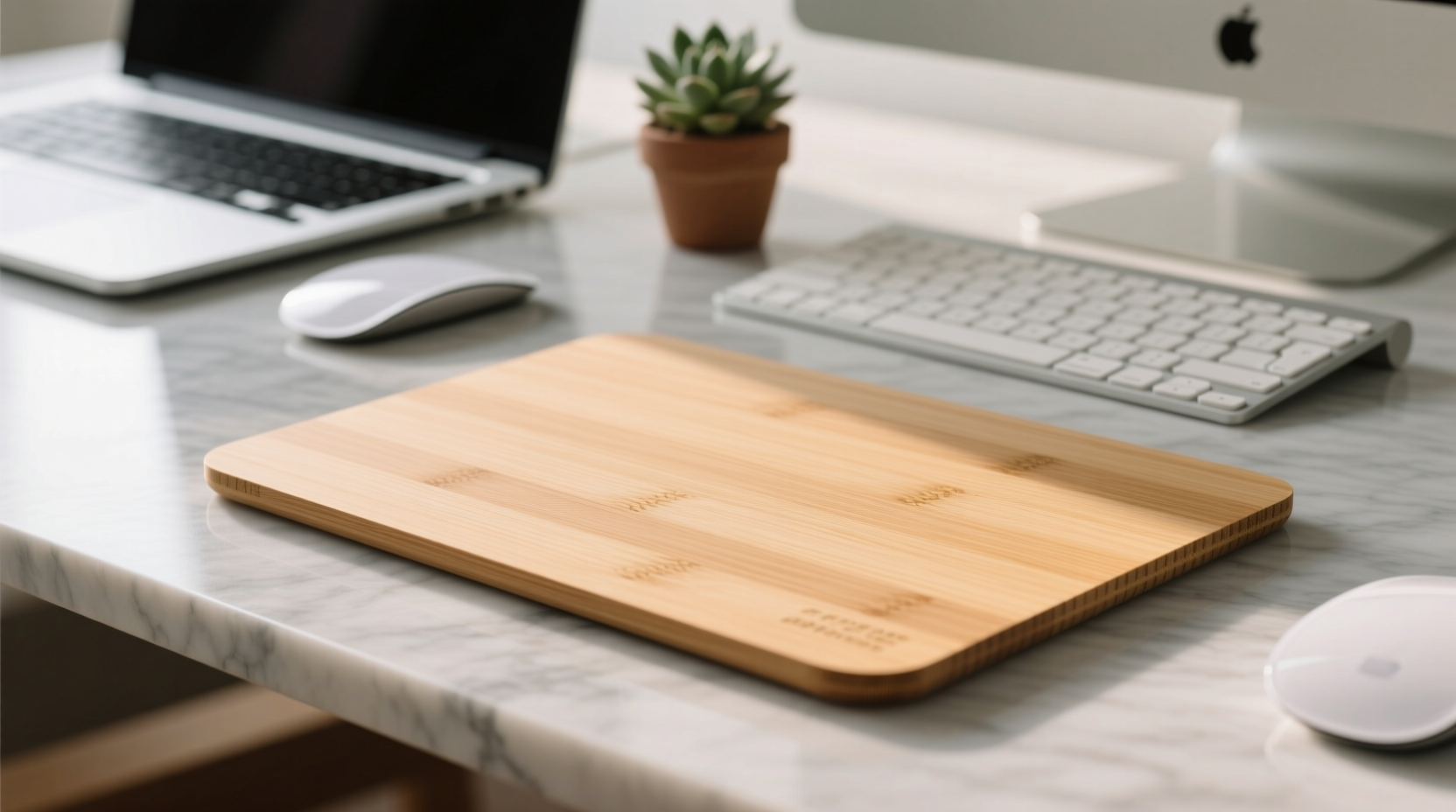 eco friendly bamboo mouse pad cleaning
